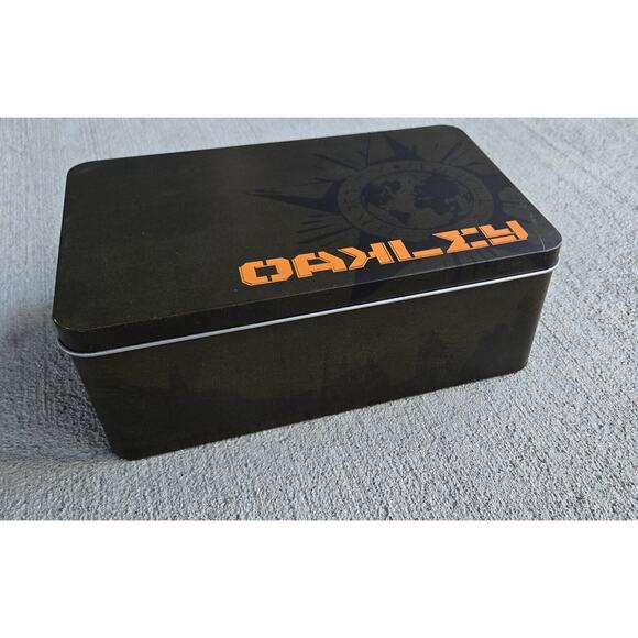 Oakley O Tin Can Rare Collector’s Edition Y2K Red Shift Thump Pro Metal Lens Box - Picture 3 of 7